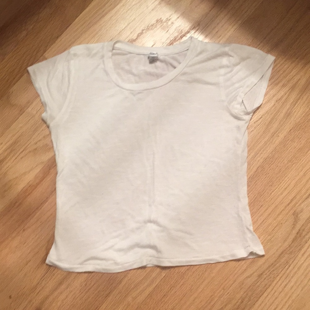 White sheer T-shirt